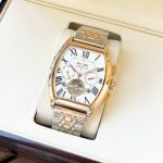 Cartier Tonneau 316L Steel 44*12mm White/Black Face TT YG/RG SS Band Watch